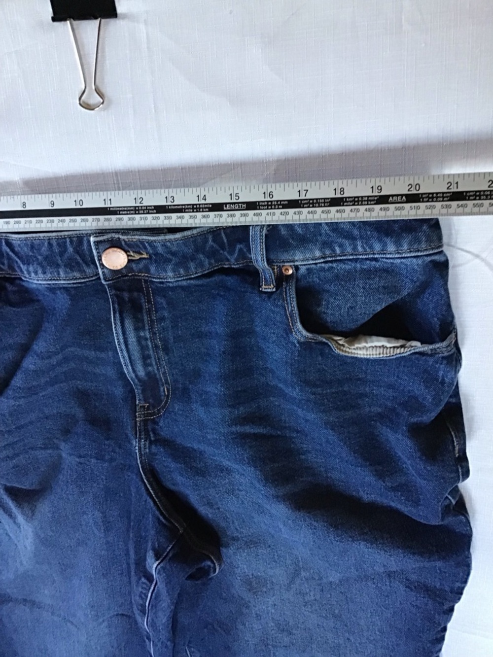 Lane Bryant Dark Blue Cropped Jeans - Picture 6 of 10